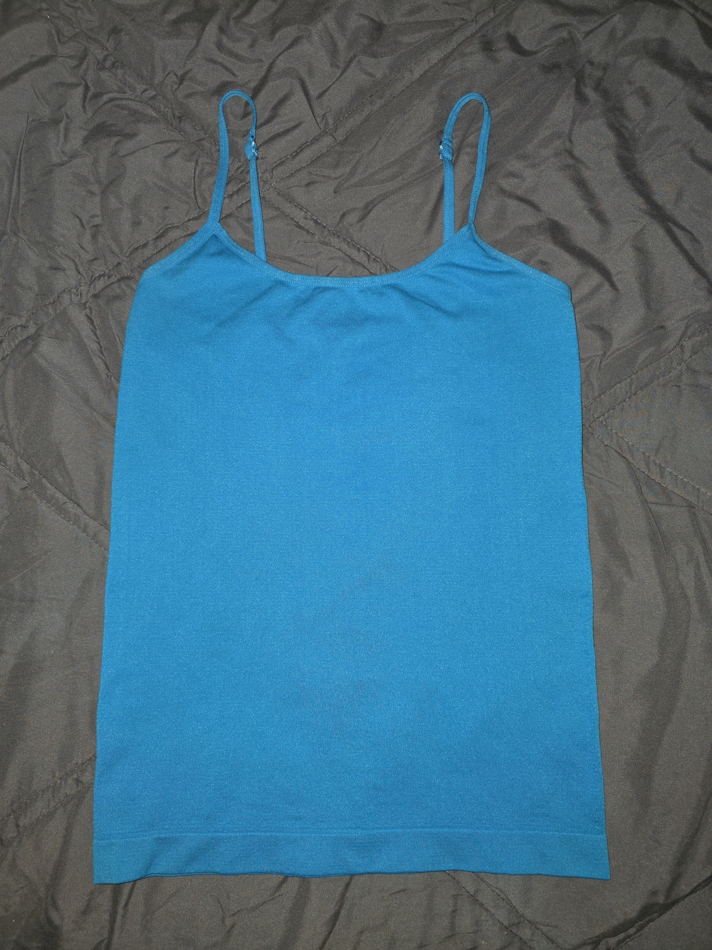 Blue Women's Bodycon Slim Cami Tank Top